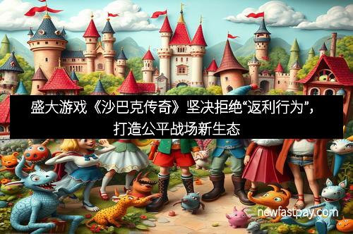 盛大游戏《沙巴克传奇》坚决拒绝“返利行为”，打造公平战场新生态